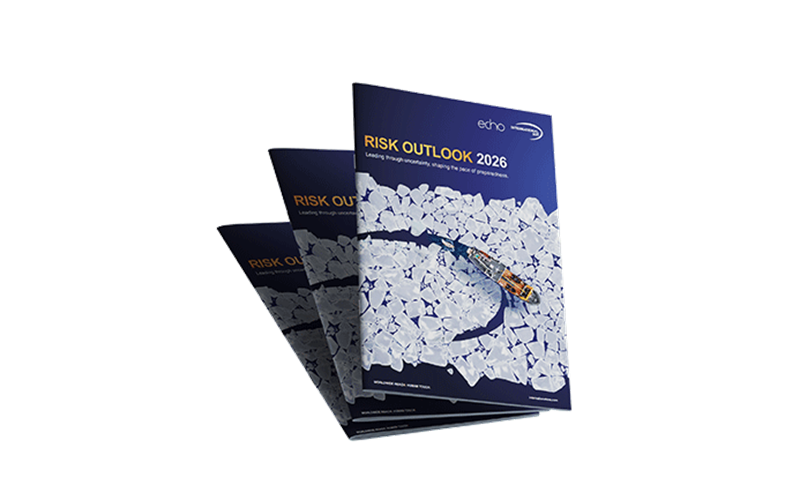 Image 3D du rapport Perspectives des Risques 2026