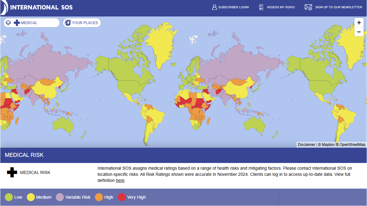 Carte des risques numérique
